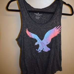 American Eagle Rainbow Eagle Burnout Tank- Size S